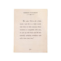 12"x16" Robert Fulghum Book Collection Art Poster - Cream