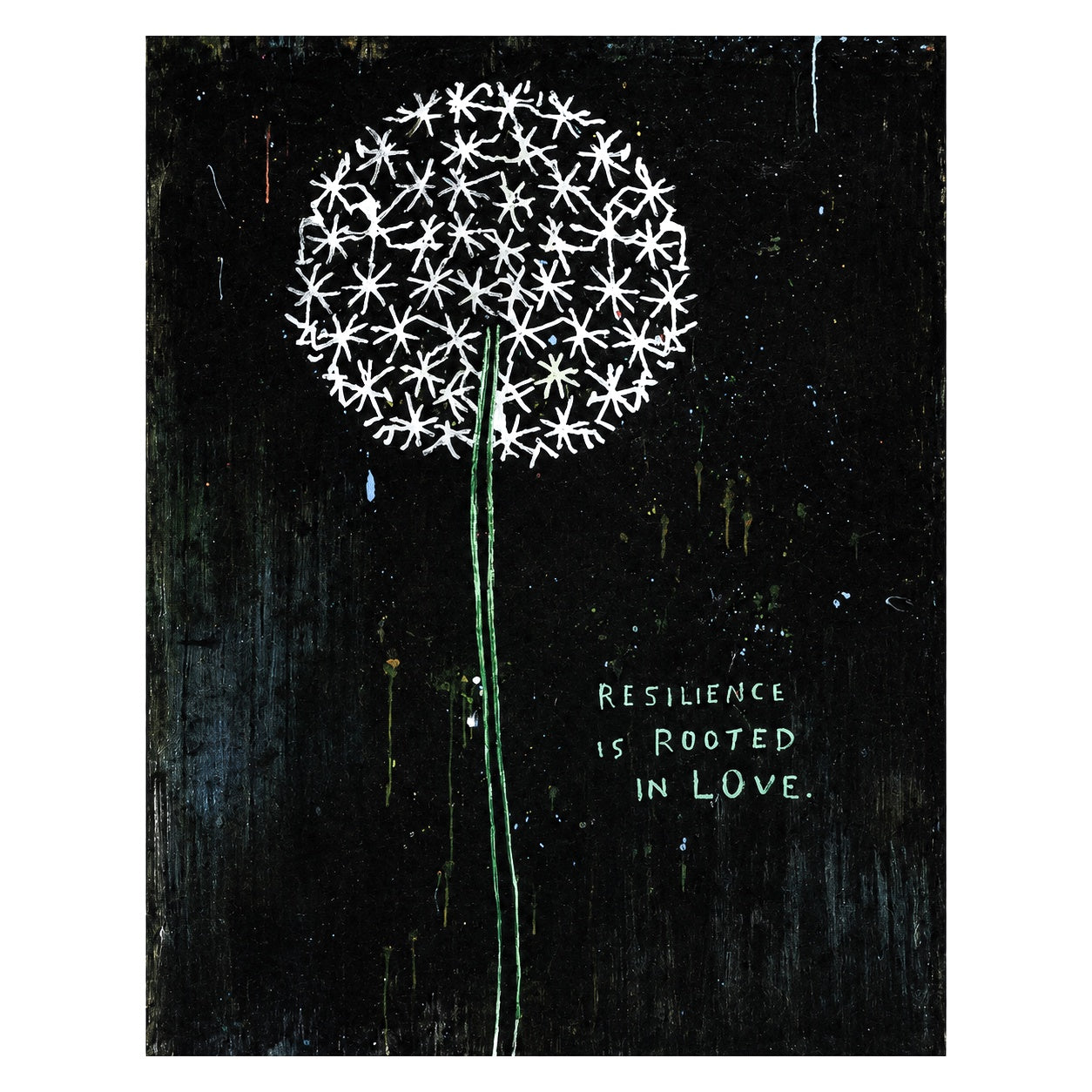 12"x16" Resilience Is Rooted In Love Art Poster
