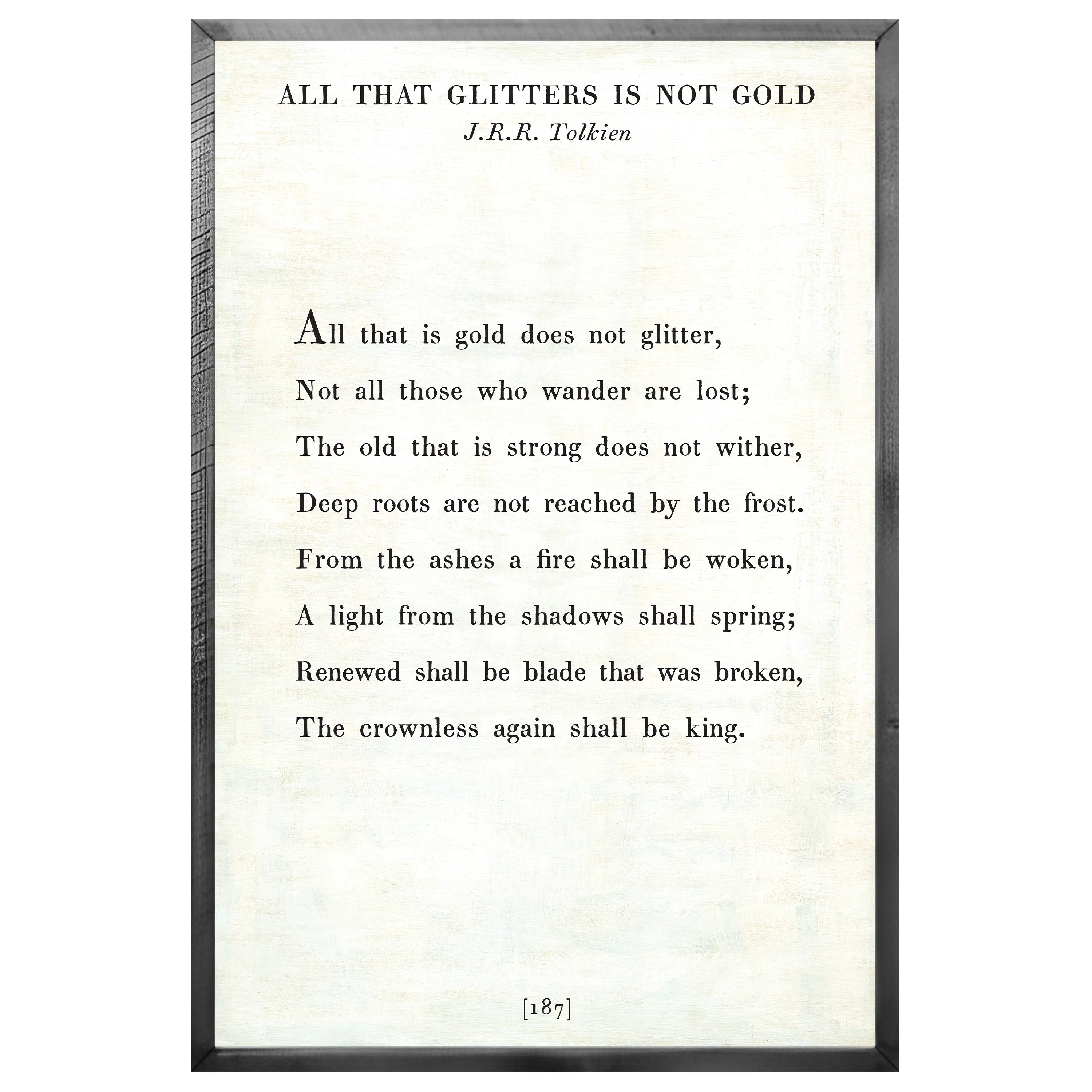 All That Glitters Art Print - Grey Wood
