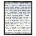 Remember When Art Print in White (Grey Wood)
