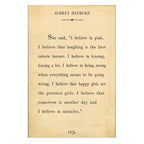 Audrey Hepburn Art Print - Book Collection