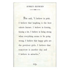 Audrey Hepburn Art Print - Book Collection