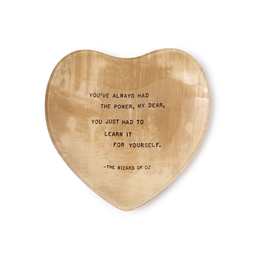 You've Always Had The Power Heart Decoupage Plate