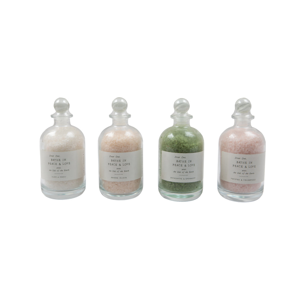 Peace & Love Bath Salt Apothecary Jar