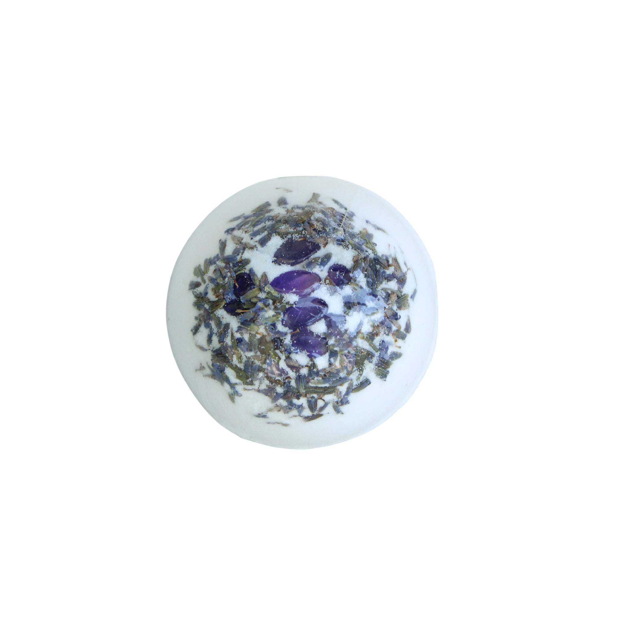 Lavender Crystal Bath Bomb- Amethyst