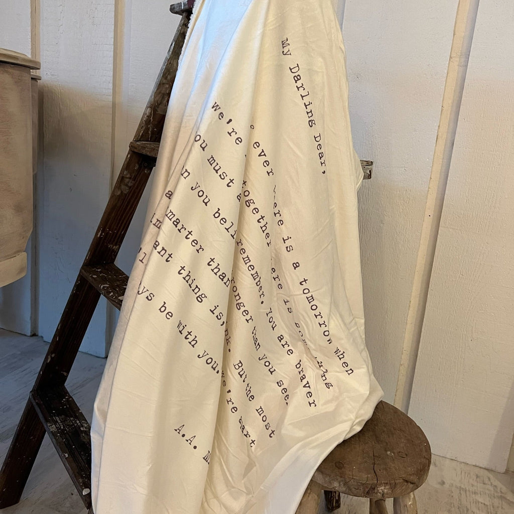 ***Darling Dear (A.A Milne) Large Heirloom Blanket