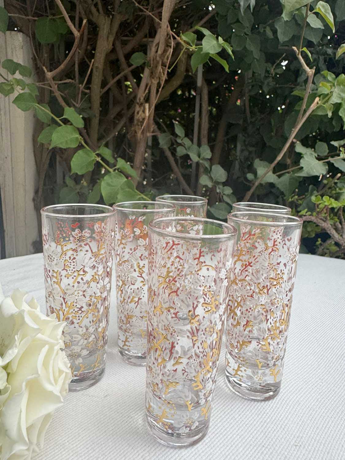 Eden Flower Shot Glass, Gold