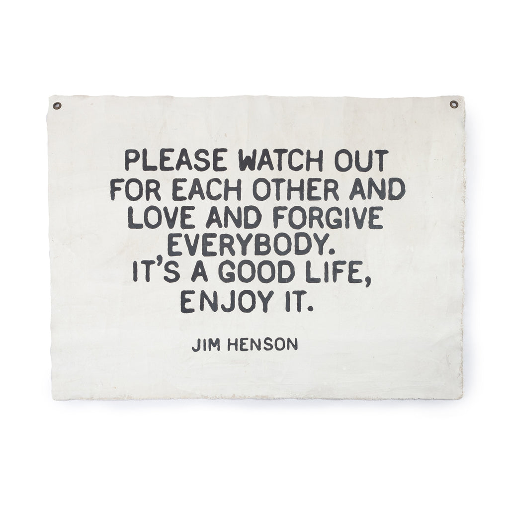 Jim Henson Hand Painted Wall Hanging
