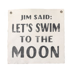 ***Jim Said 25"x25" Hand Painted Wall Hanging