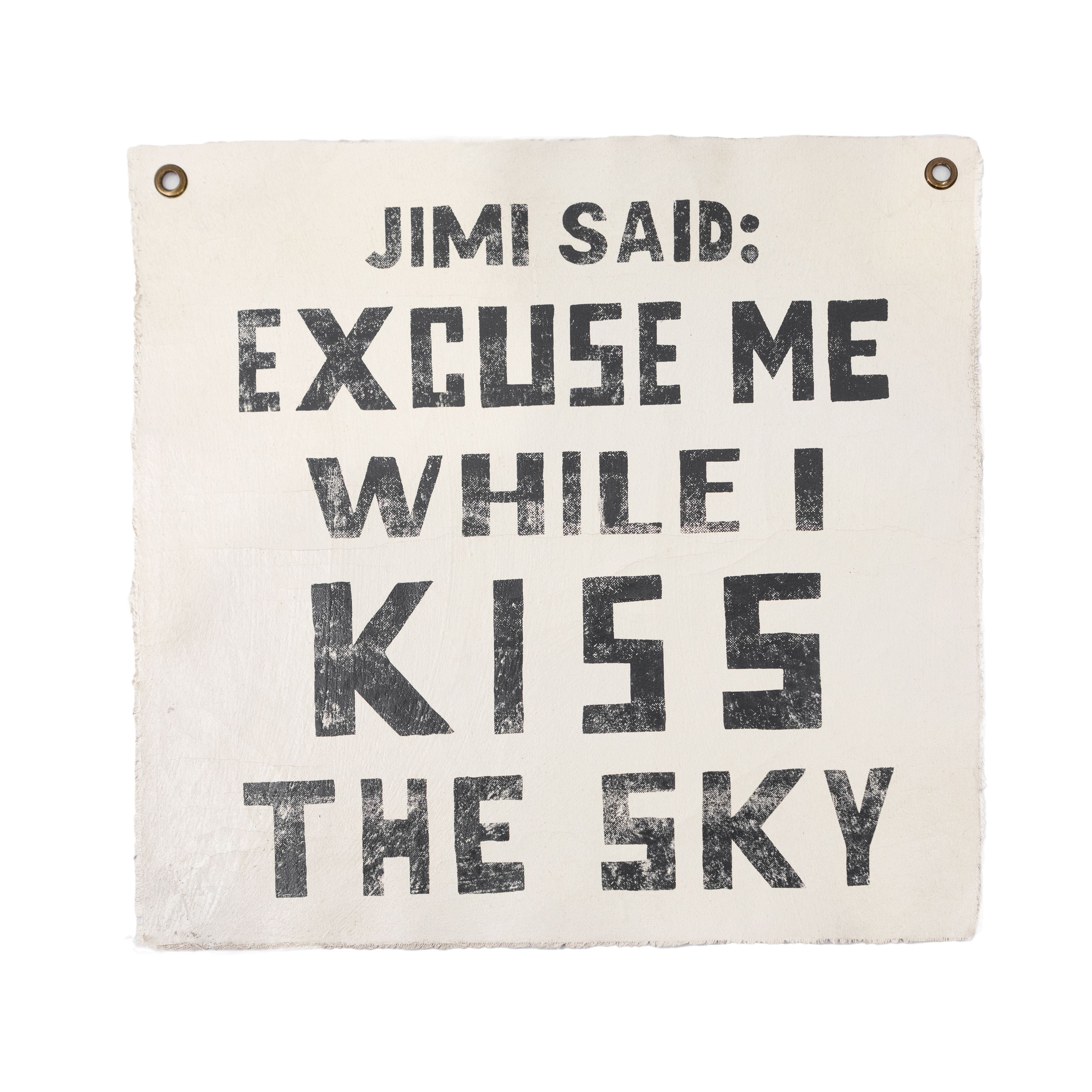 ***Jimi Said 25"x25" Hand Painted Wall Hanging