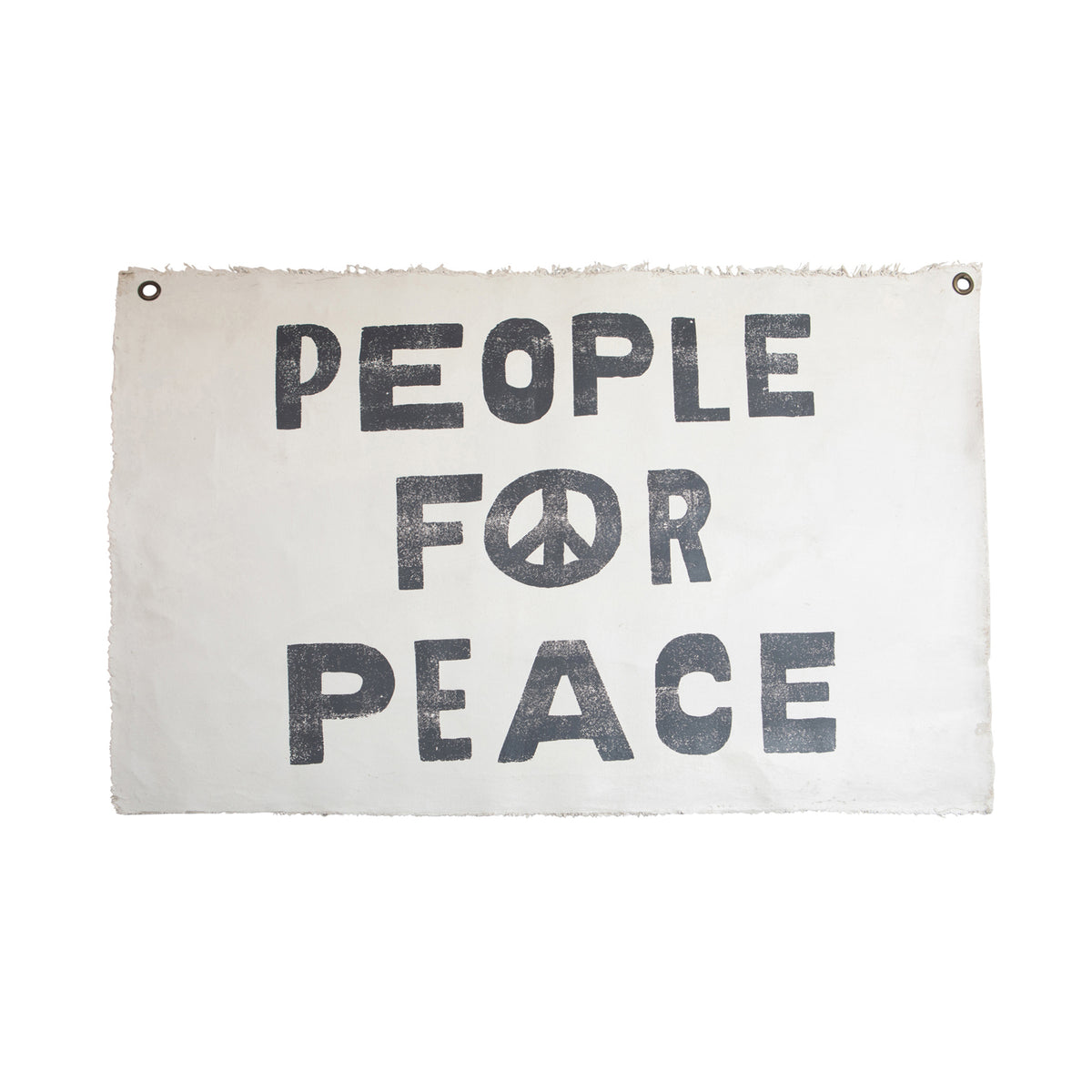 People For Peace Hand Painted Wall Tarp - 37x25