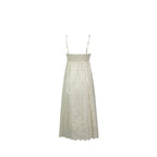 Button Down Cream Eyelet Dress
