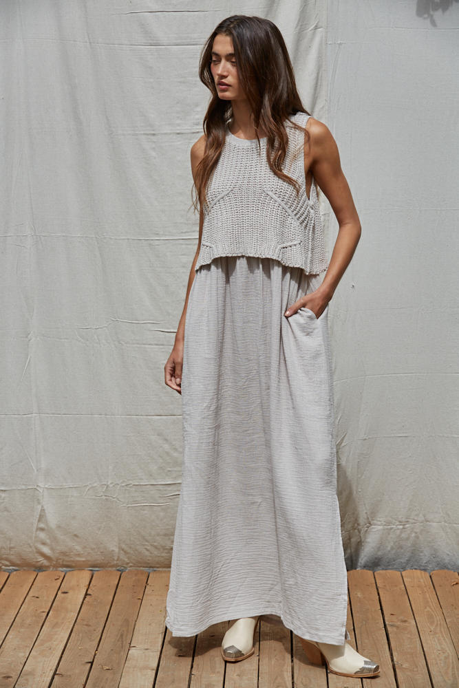 Braylee Sweater Layered Dress