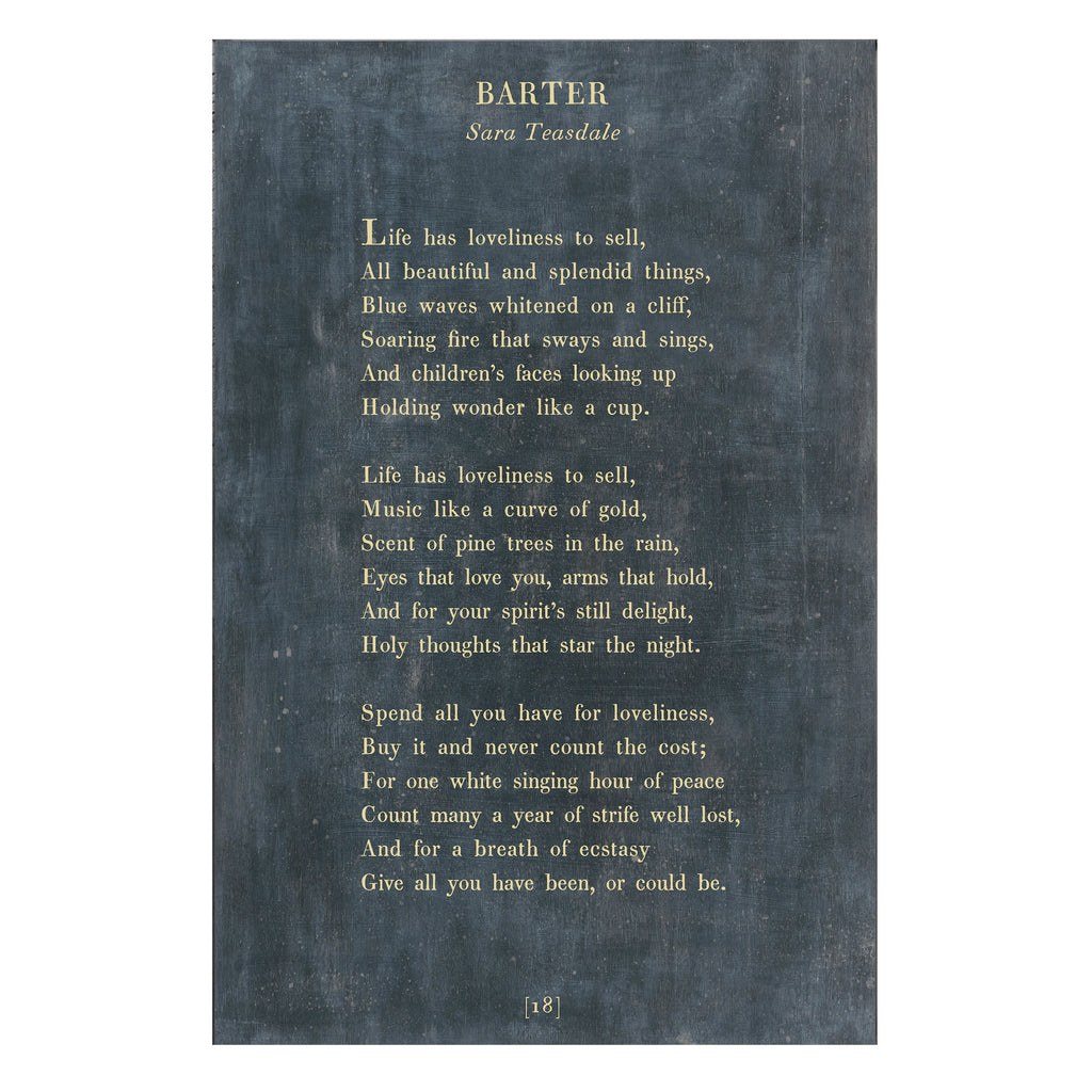 Barter Art Print - Gallery Wrap