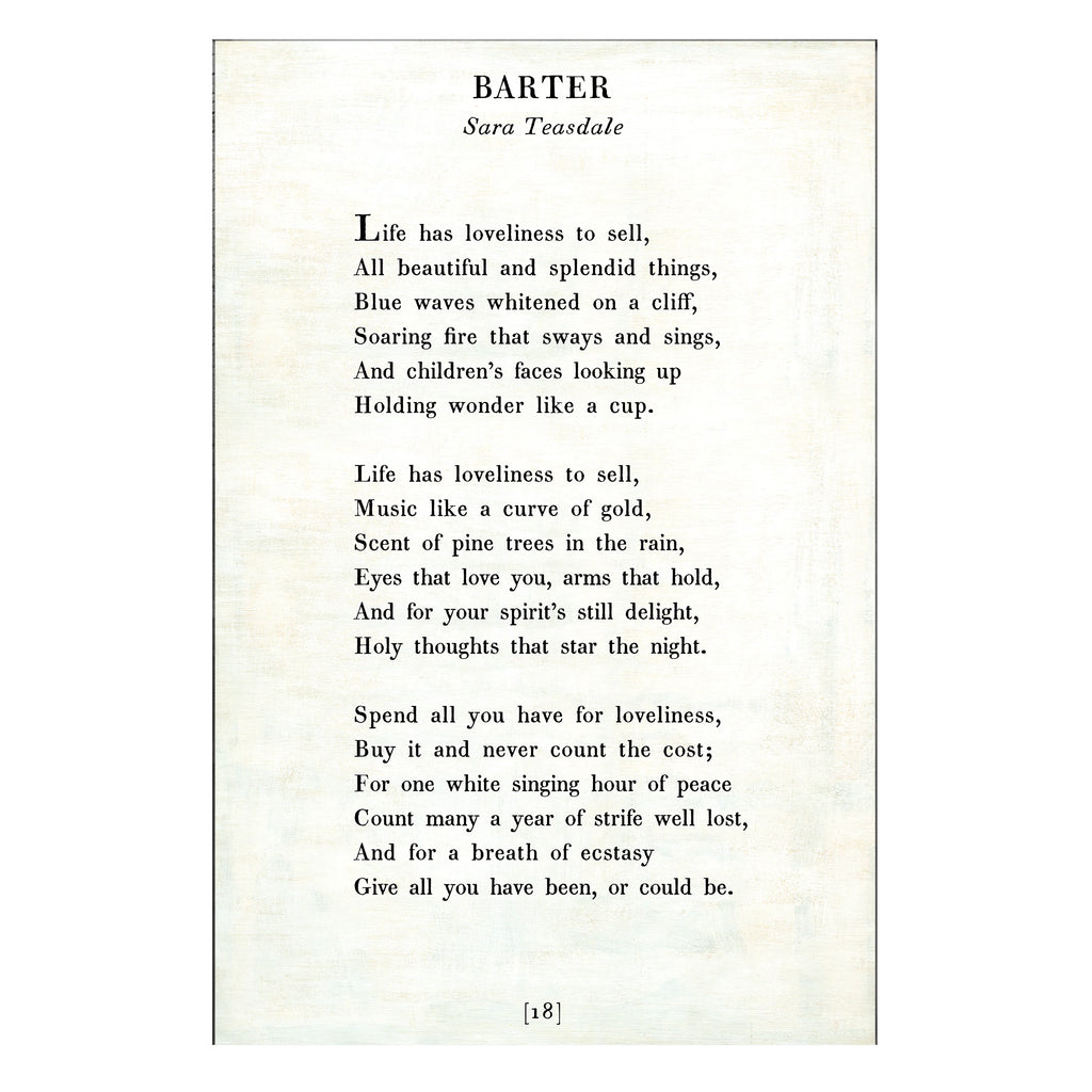 Barter Art Print - Gallery Wrap