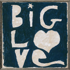 Big Love Art Print - Grey Wood