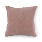 Blush Velvet Pillow With Poms - 22" x 22"