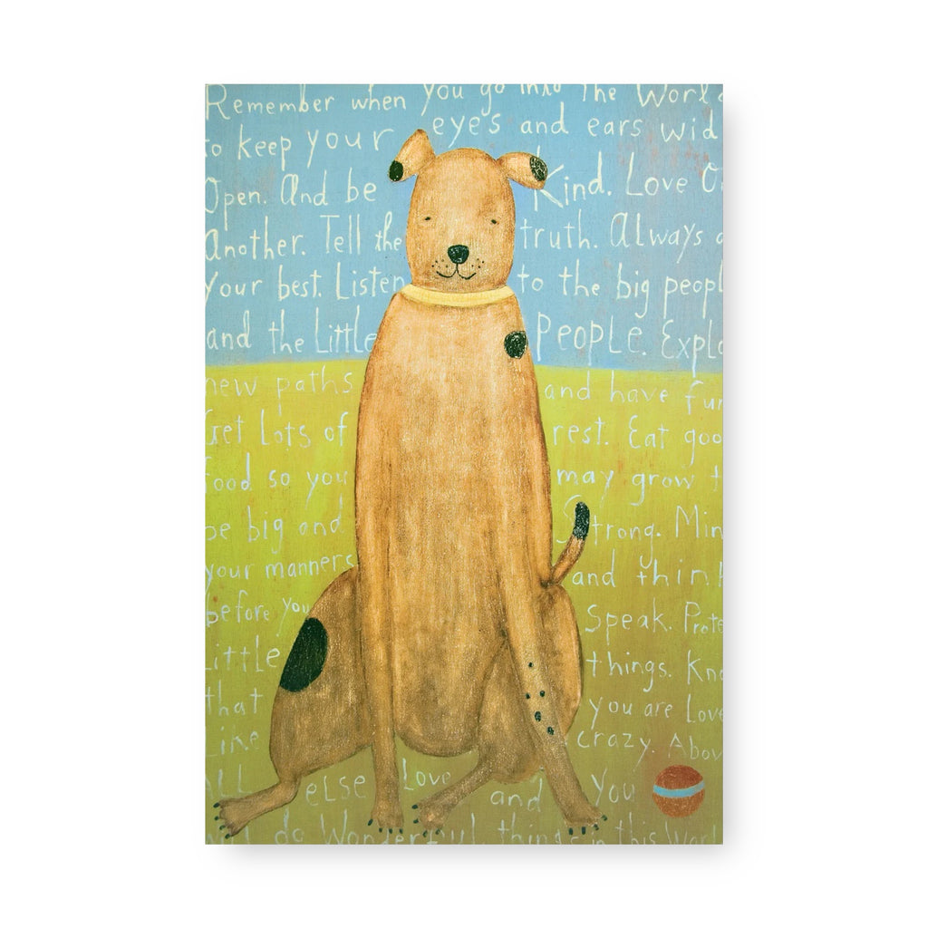 Brown Boy Dog Art Tile Collection