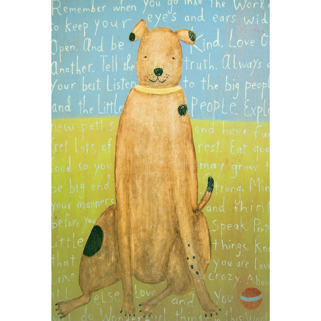 Brown Boy Dog Art Print
