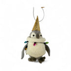 Girl Penguin With Sparkly Party Hat Ornament - Huddle of Penguins Collection
