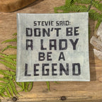 Small Square Rock & Roll Decoupage Plate