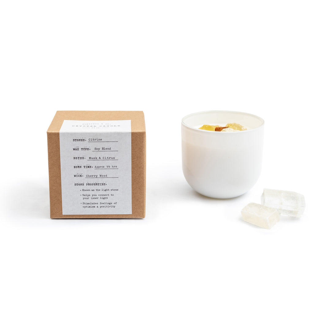 ***Citrine Crystal Candle - 11oz