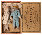 Mum and dad Mouse in Cigar Box