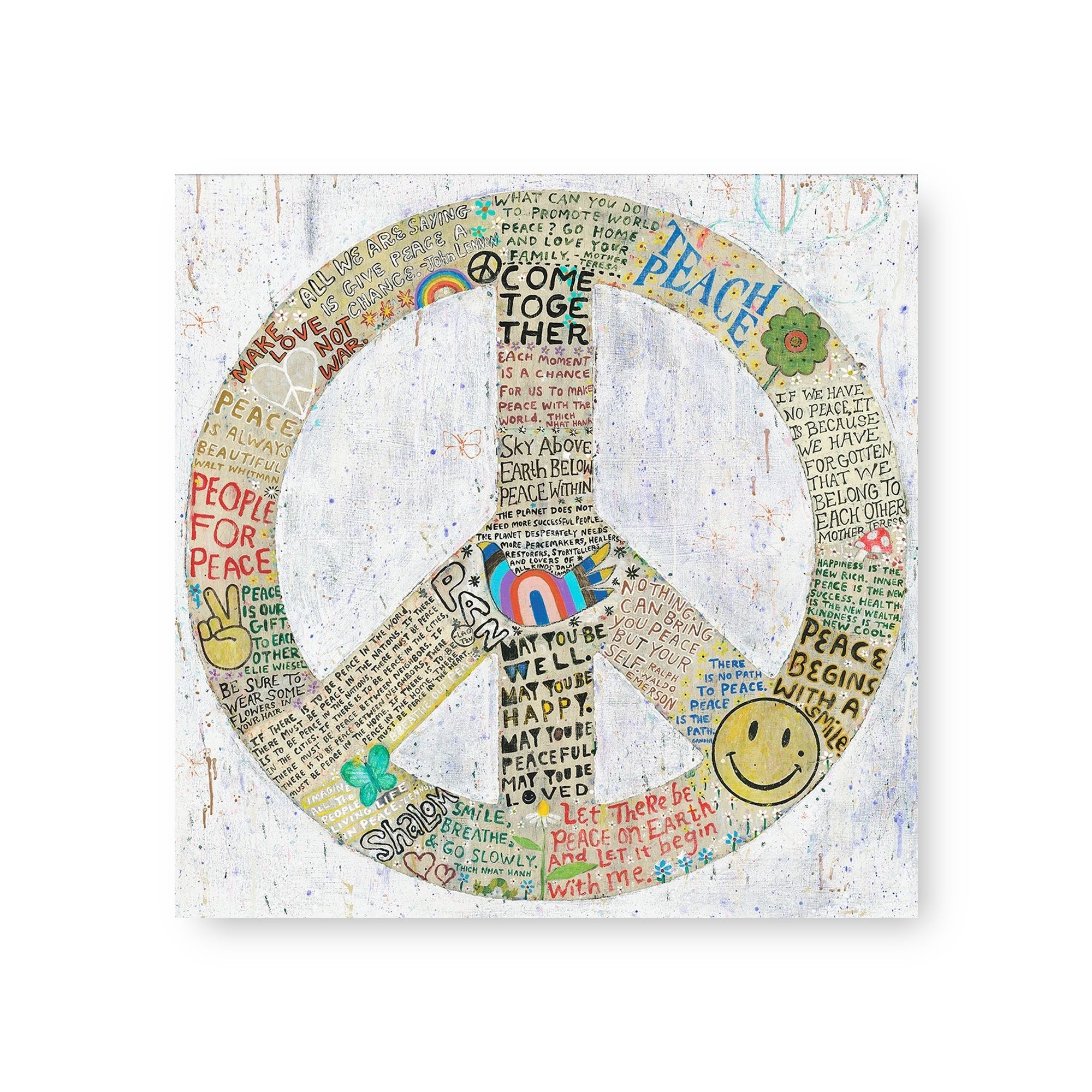 Choose Peace Art Tile