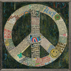 Choose Peace Art Print in Black