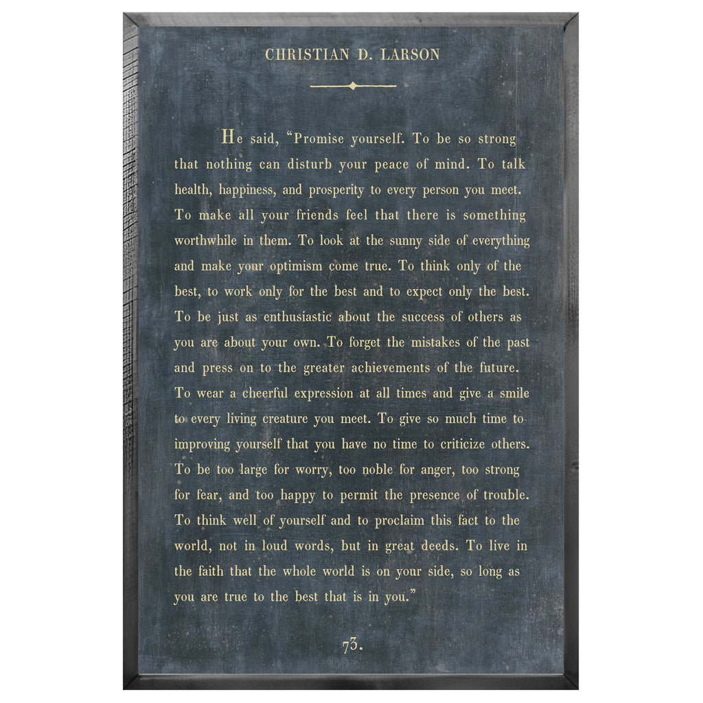 Christian D. Larson Art Print - Book Collection