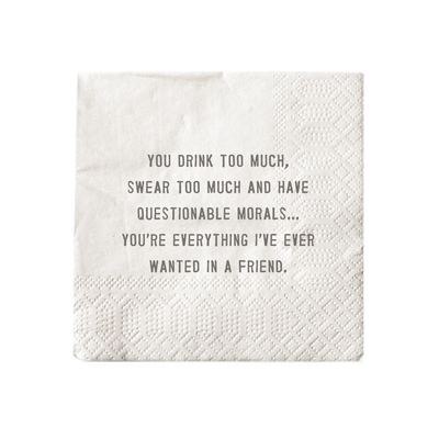 Let's Drink Lunch Cocktail Napkins