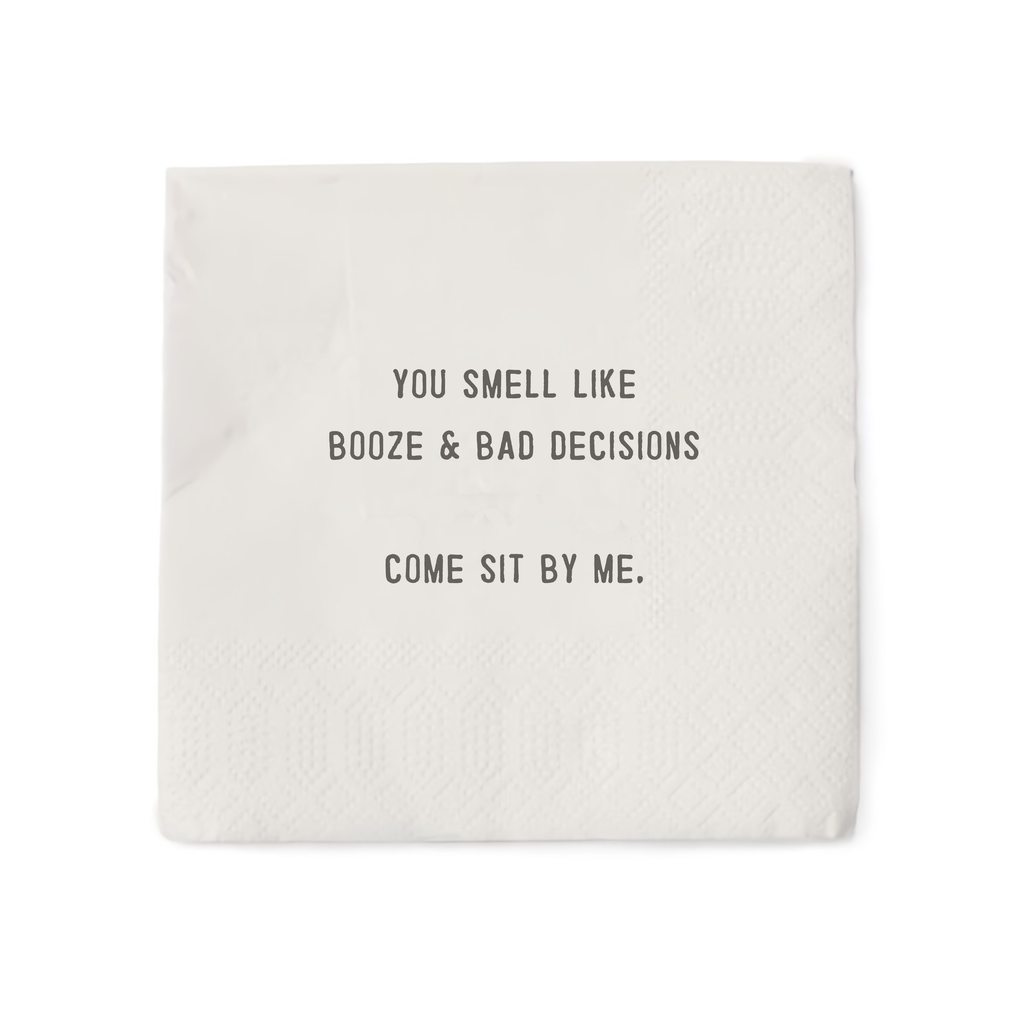 You Smell Like Booze Cocktail Napkins