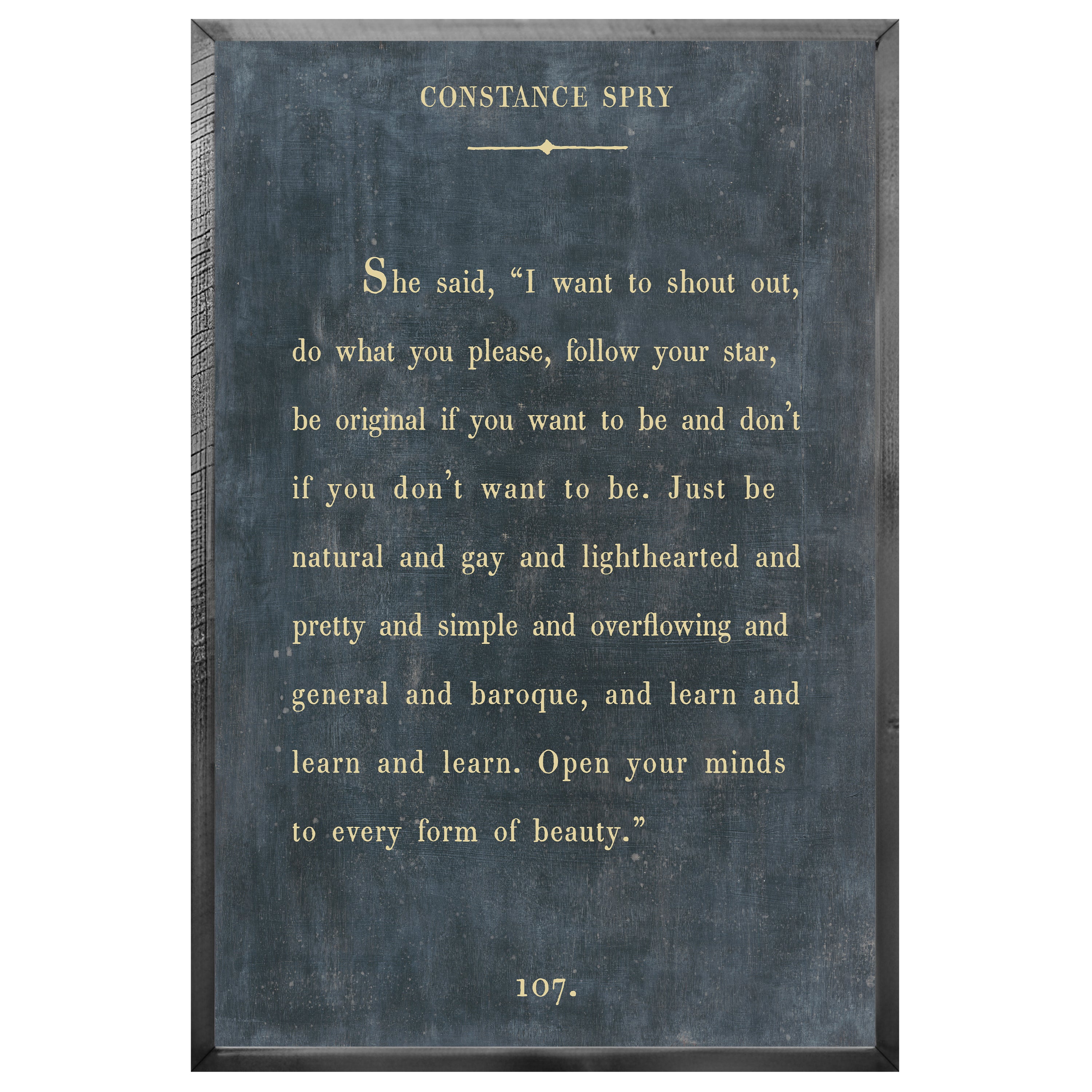 Constance Spry - Book Collection (Grey Wood) - Art Print
