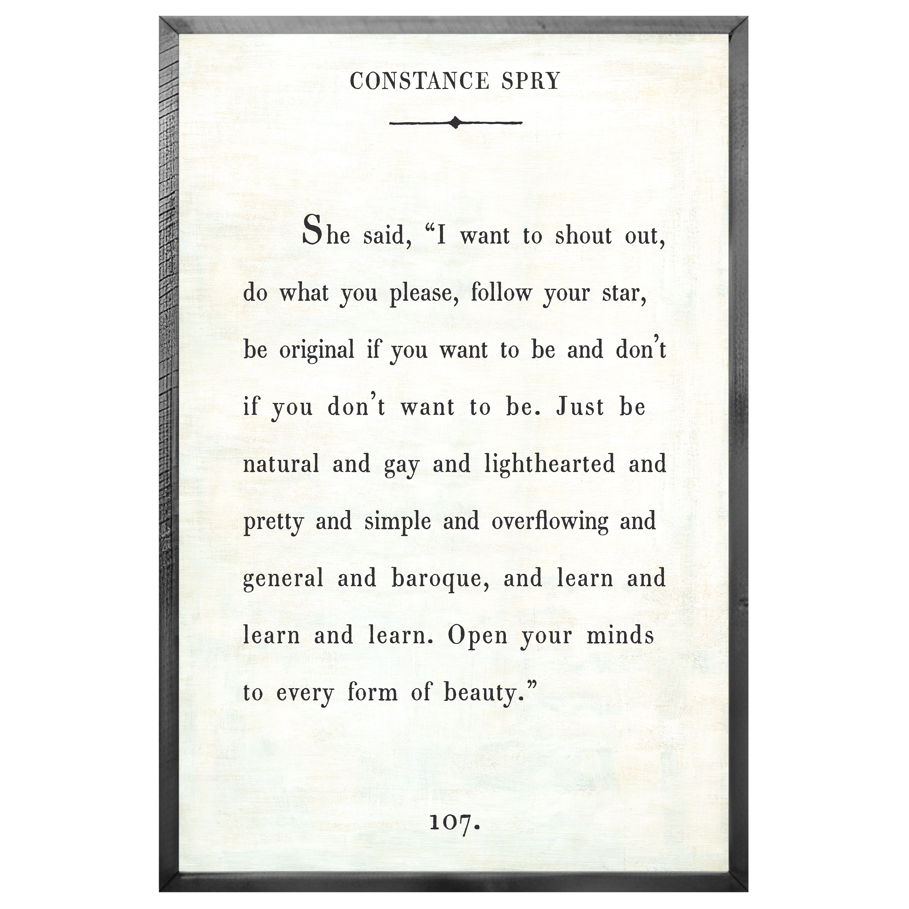 Constance Spry - Book Collection (Grey Wood) - Art Print