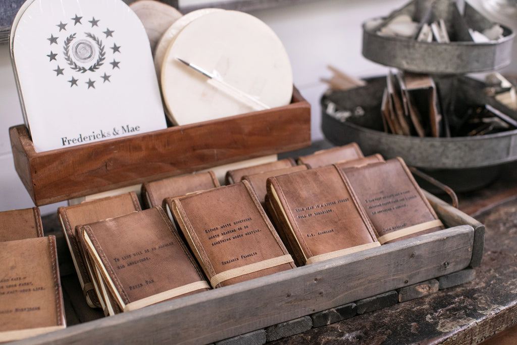 ***Collect Beautiful Moments Mini Signature Leather Journal - Maple