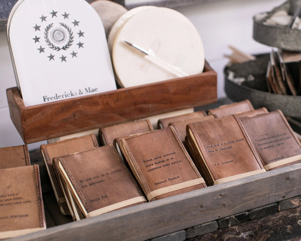 The Devil Is In The Details Mini Signature Leather Journal - Maple