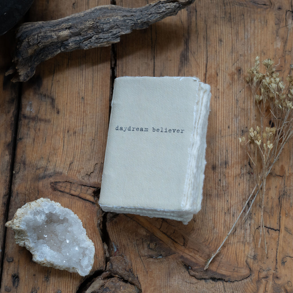 Daydream Believer Small Deckled Edge Notebook - Sand