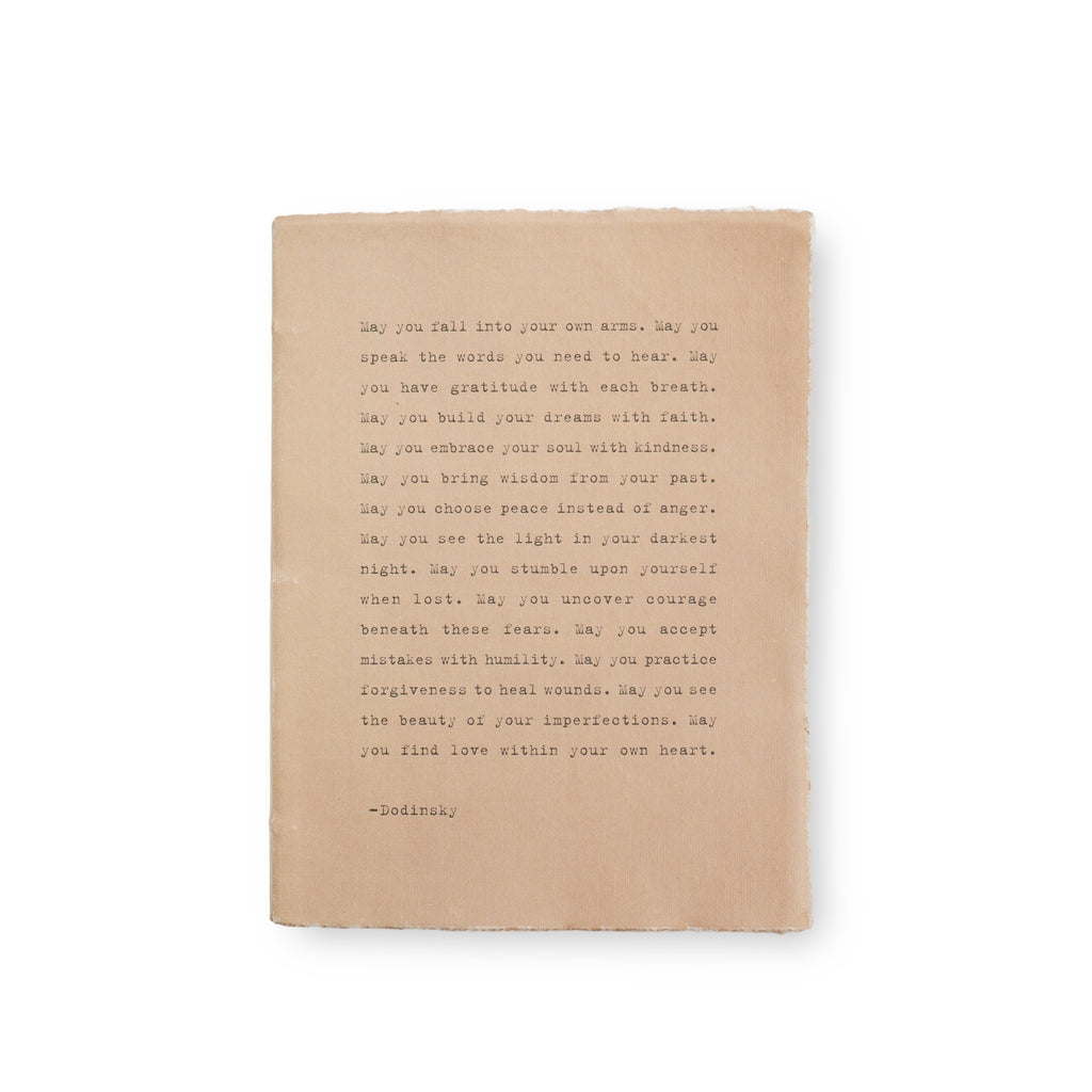 Large Deckled Edge Notebook
