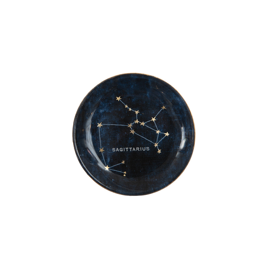 Sagittarius Mini Round Decoupage Plate- 4"