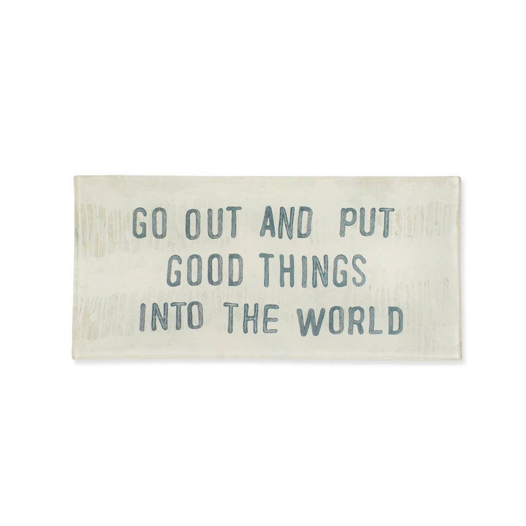 Good Things Rectangle Decoupage Plate