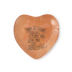 Your Attention Please Heart Decoupage Plate