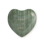 Love You Madly Heart Decoupage Plate