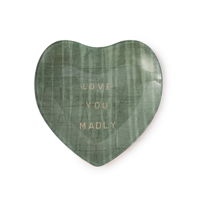 Small Heart Decoupage Plate