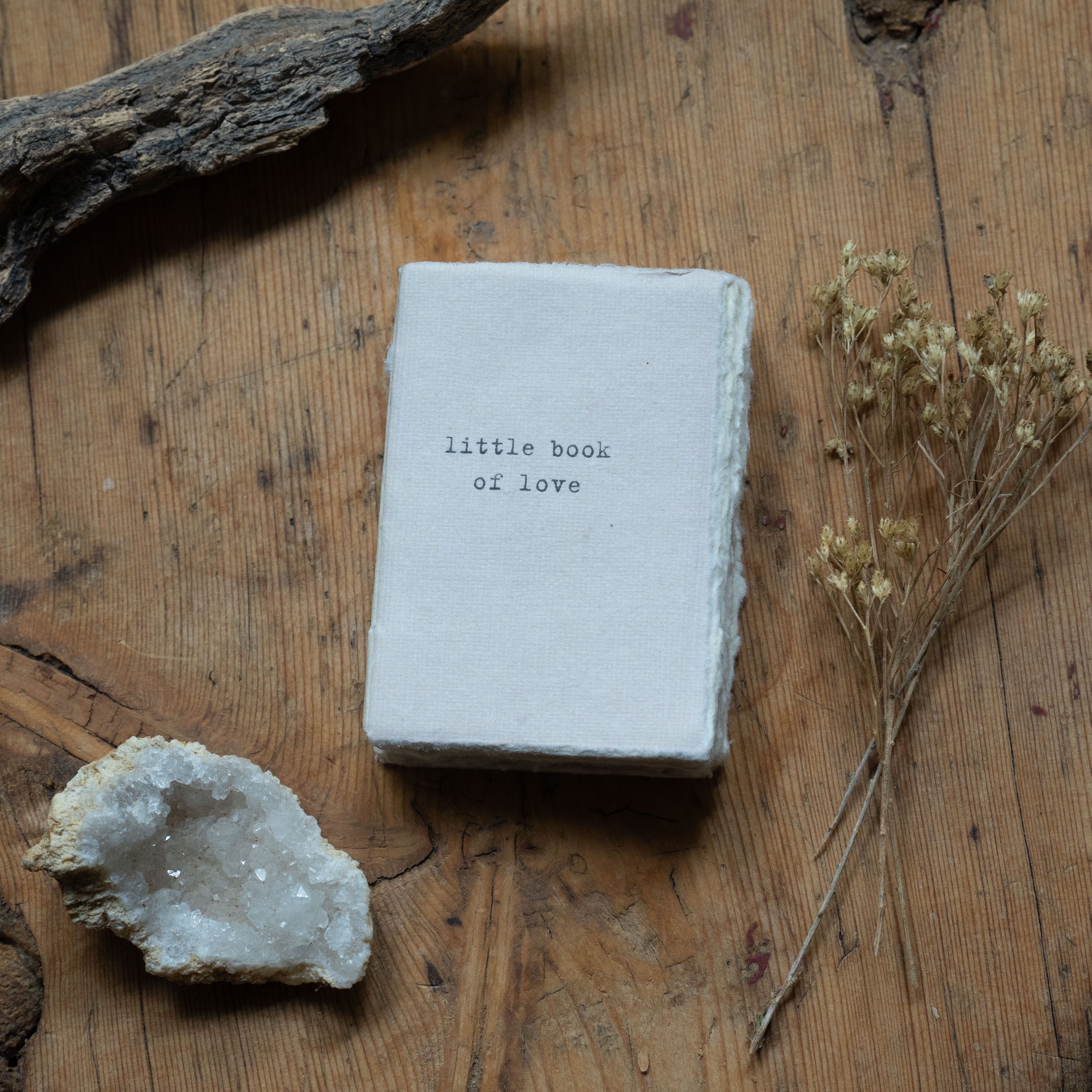 Little Book Of Love Mini Deckled Edge Notebook - Rose