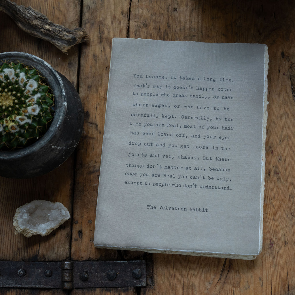 You Become Large Deckled Edge Notebook - Sage