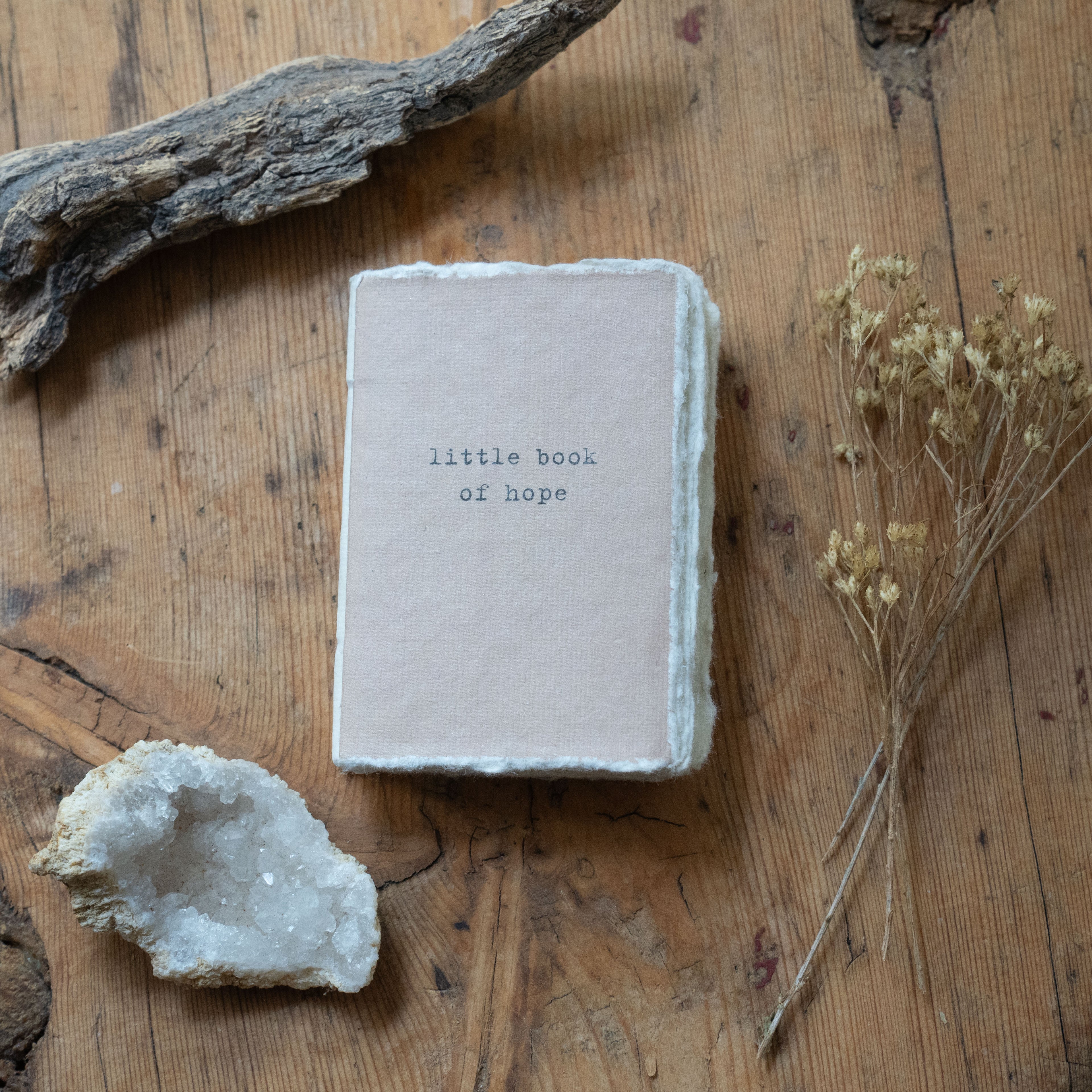 Little Book Of Hope Mini Deckled Edge Notebook - Clay