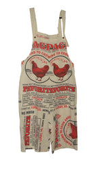 Vintage Print Jumpsuit w/ Straps