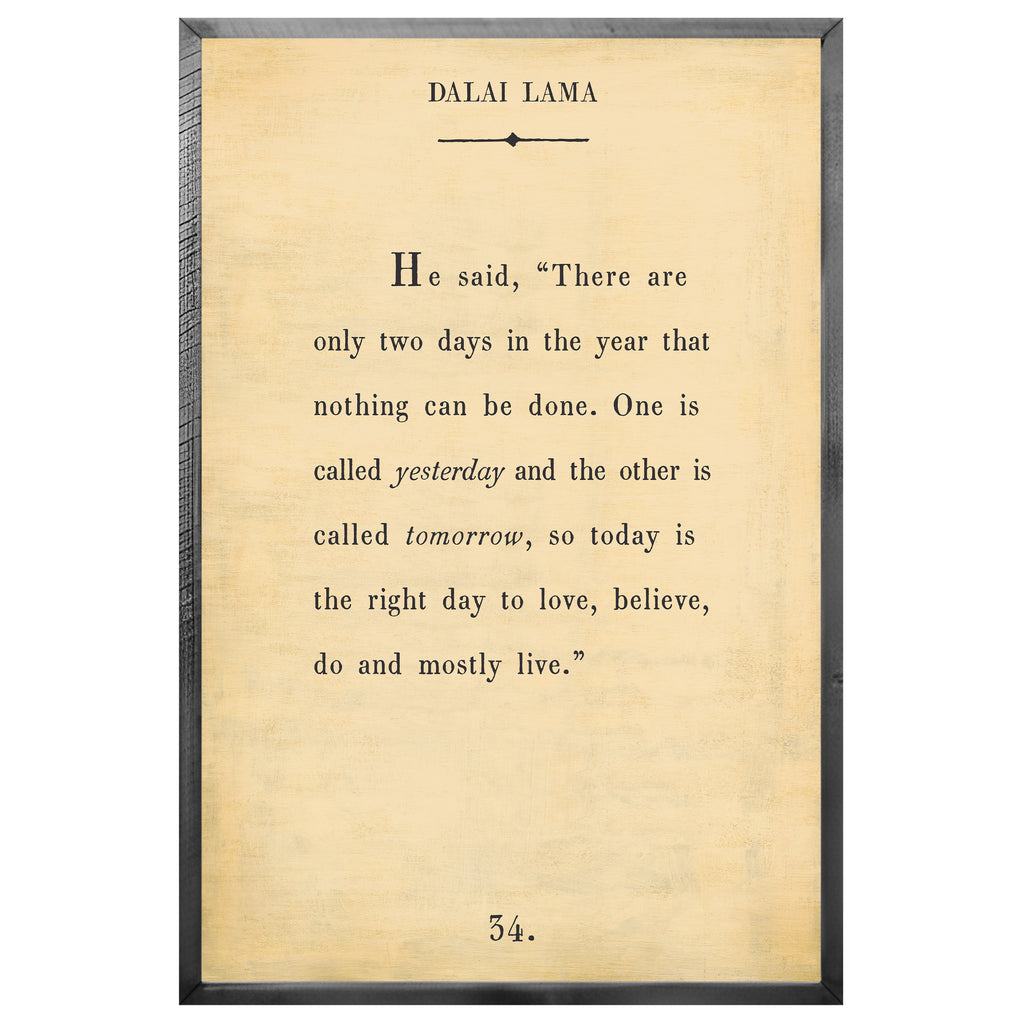 Dalai Lama Art Print - Book Collection