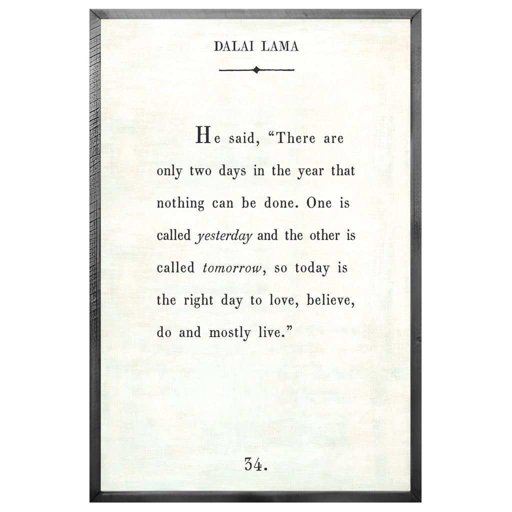 Dalai Lama Art Print - Book Collection