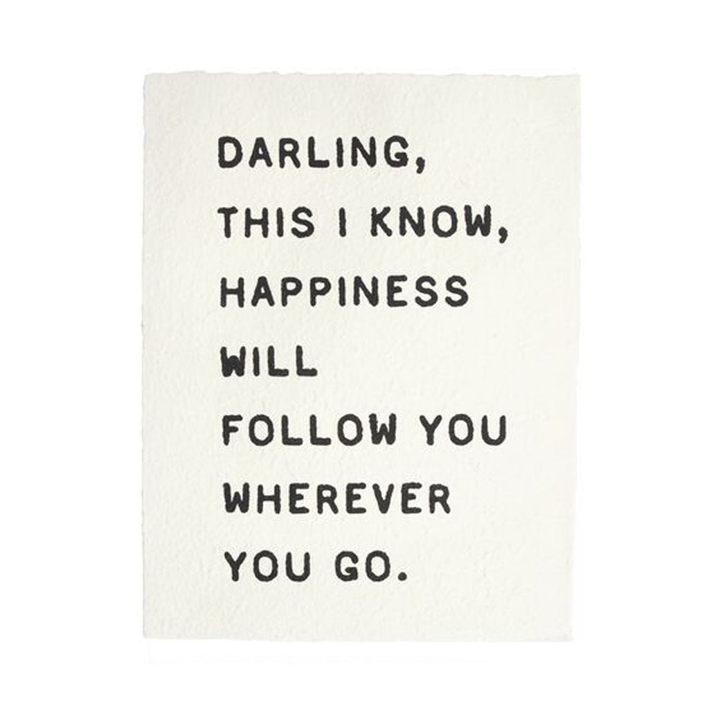 ***Darling, This I Know Handmade Paper Print - 12"x16"